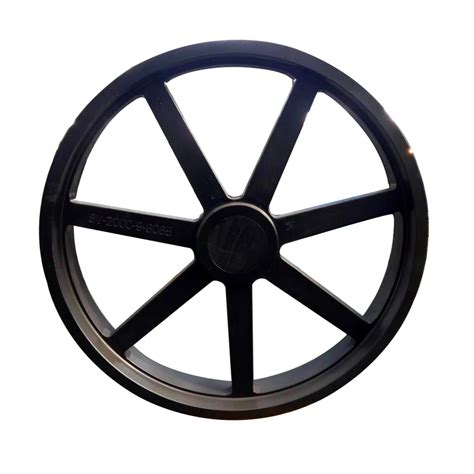 large diameter pulley wheels.